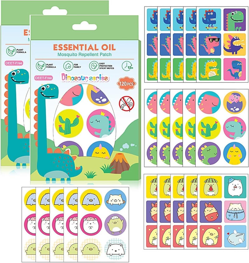 60 Pcs Mosquito Repellent Stickers, DEET Free Bug Patches for Kids and Outdoor Protection - Image 1