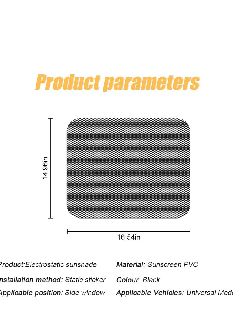 Sun Visor Sunshade Extender for Car Side Window Windshield Sun Shade Anti-Glare Car Sun Visor Protects from Sun Glare, Snow Blindness, UV Rays, Universal for Cars, SUVs Trucks 4 Pack - Image 2
