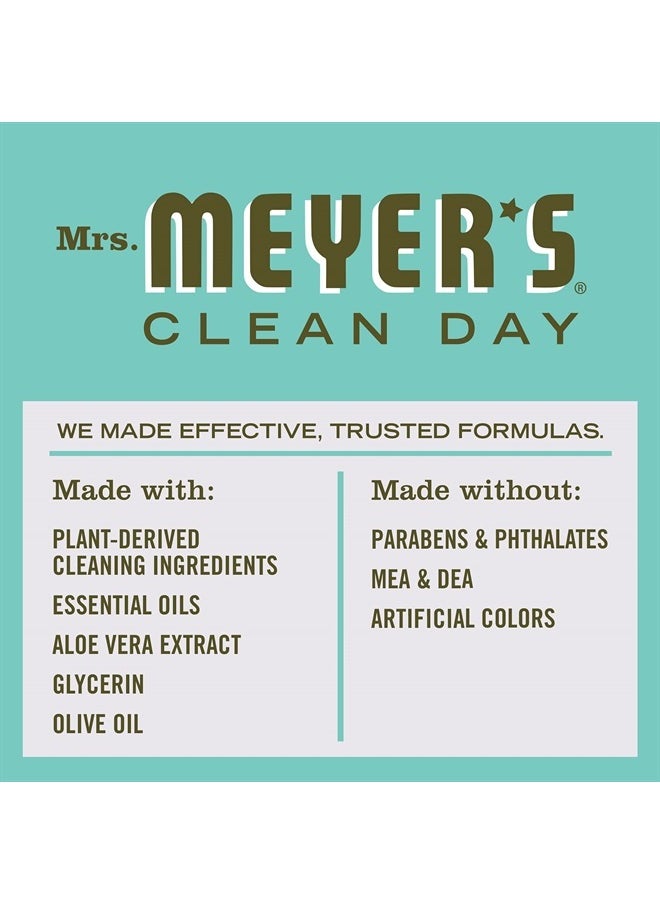 Mrs. Meyer's Clean Day Hand Soap, Made with Essential Oils, Biodegradable Formula, Basil, 12.5 fl. oz - Pack of 3  - Image 4