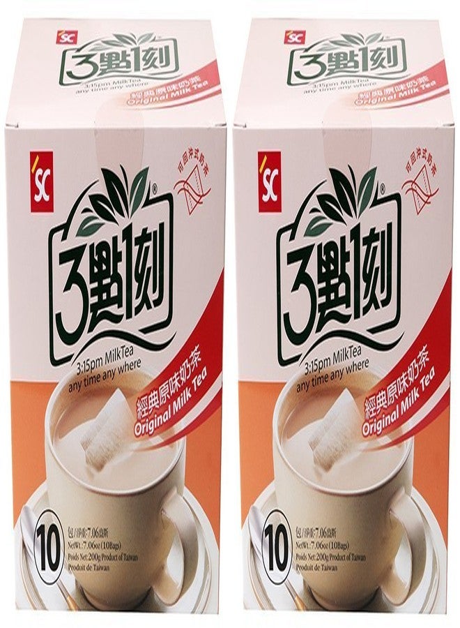3:15 مساءً - شاي حليب أصلي، 7.06 أونصة - 10 أكياس (عبوة من 2) - Image 2