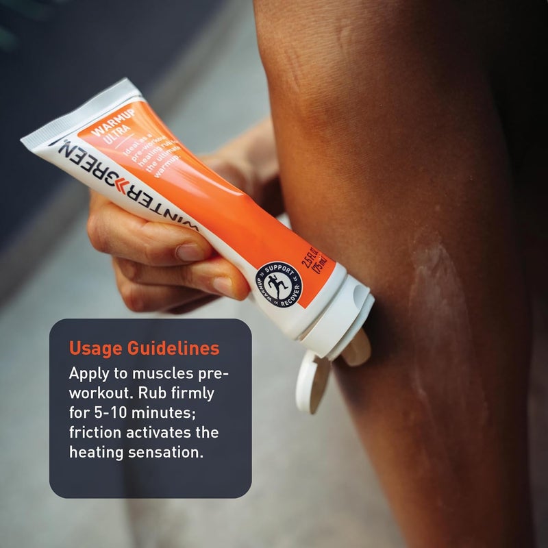 Wintergreen Muscle Warmup Lotion 25 oz  PreWorkout Heating Rub with Menthol and Capsicum Heats and Relaxes Before Training Body Gel for Athletes - Image 4