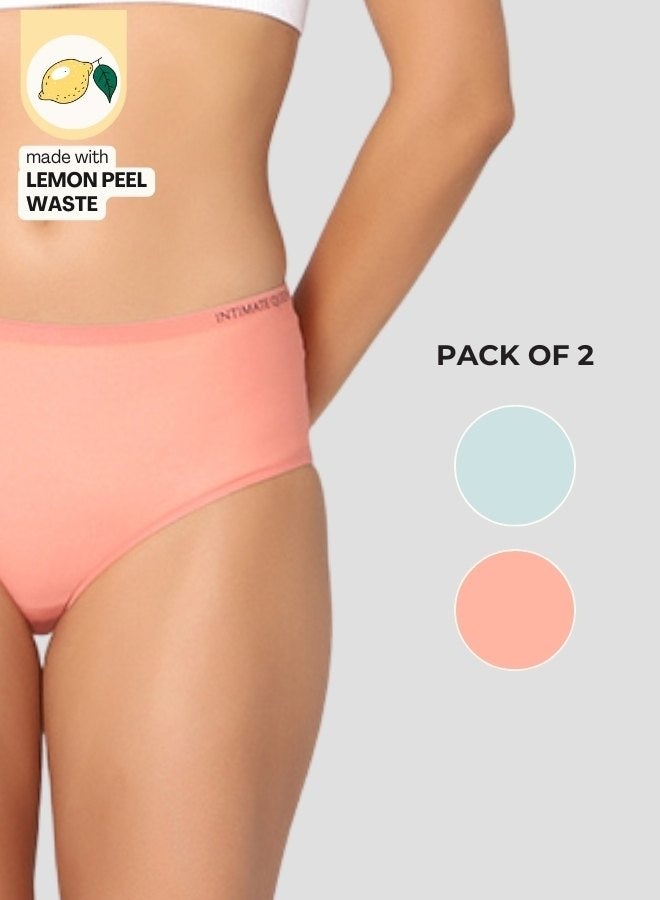 Intimate Queen Lemon Bae Briefs Seamless Calm, Made with Lemon Peel Sweat Wicking & Made for Sensitive Skin (Pack Of 2) - Image 1