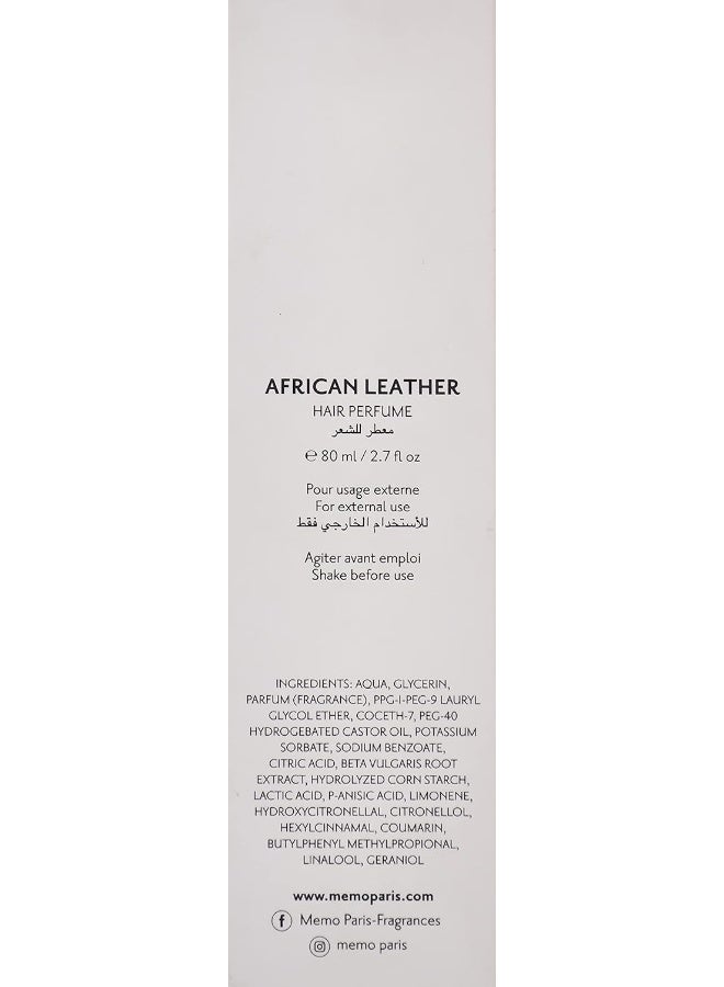 Memo Paris Memo African Leather Hair Mist, 80 ml - Image 3