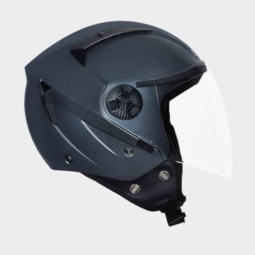 STUDDS Vogue ISI Certified Open Face Motorcycle Helmet for Men and Women with Clear Visor - Image 2