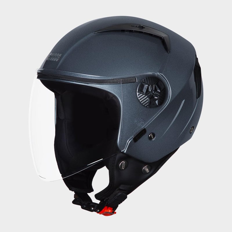 STUDDS Vogue ISI Certified Open Face Motorcycle Helmet for Men and Women with Clear Visor - Image 4
