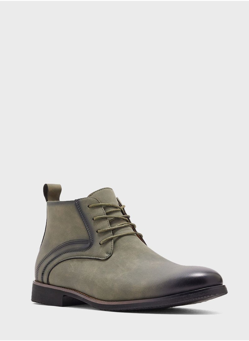Robert Wood - Casual Lace Up Welted Boots - Image 1