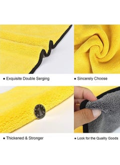 YOUGE Pack Of 4 Multifunctional Car Drying Microfiber Towel, Lint-Free, Streak-Free Polishing Washing Drying Cleaning Cloths for Car  - Image 2