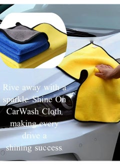 YOUGE Pack Of 4 Multifunctional Car Drying Microfiber Towel, Lint-Free, Streak-Free Polishing Washing Drying Cleaning Cloths for Car  - Image 4