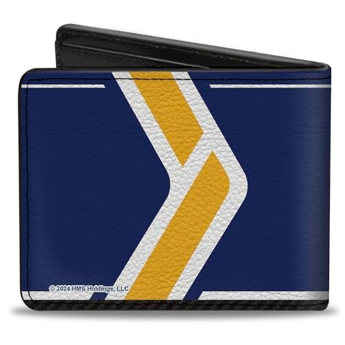 Buckle Down BuckleDown Hendrick Motorsports Wallet Bifold HMS Racing Logo Royal Yellow White Vegan Leather - Image 3