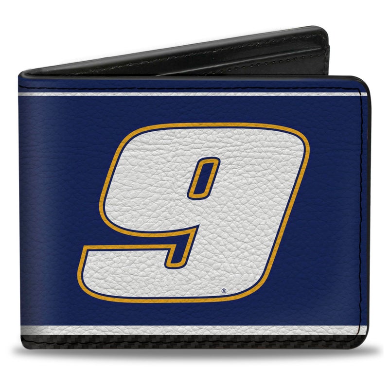 Buckle Down BuckleDown Hendrick Motorsports Wallet Bifold HMS Racing Logo Royal Yellow White Vegan Leather - Image 2