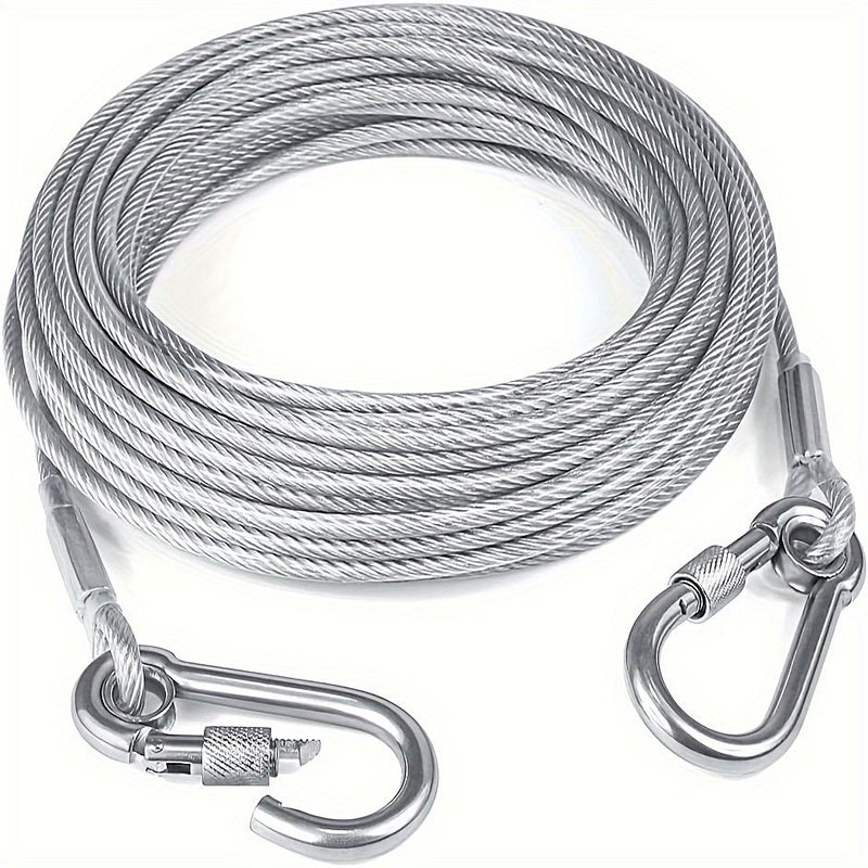 Dog Trolley System 50ft Reflective Rope 12ft Runner Cable Rotation - Image 2