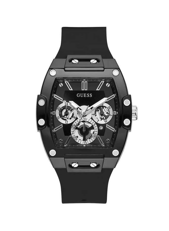 جس ساعة GUESS متعددة الوظائف للرجال باللون الأسود - 41.5 مم - GW0203G3  - Image 1