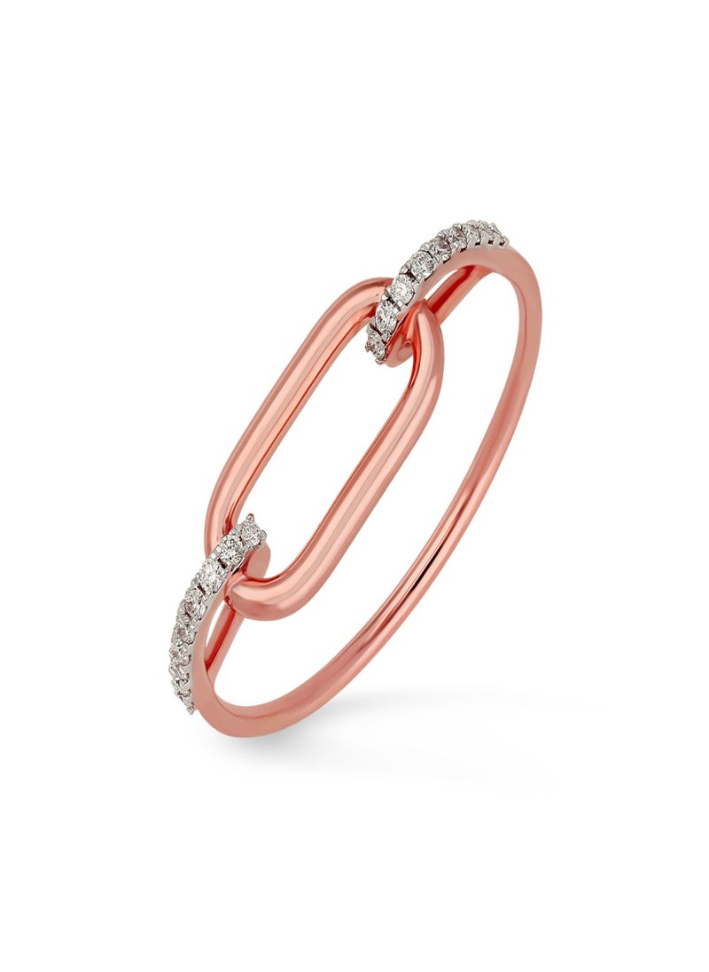 Malabar Gold and Diamonds 18k 750 Purity Mine Diamond Ring MZOZOU149RN1  - Image 1