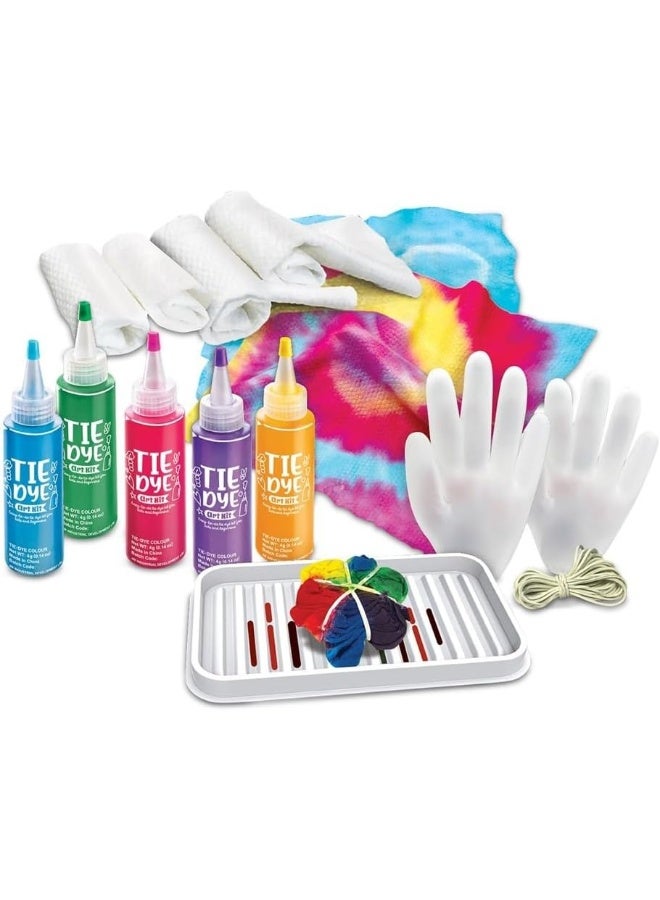 4m 4M 404787 KidzMaker Arts and Crafts 8+ | Easy Kit for Kids and Beginners | Includes Tie Dye Bottles and 4 Towels, Multi Coloured - Image 2