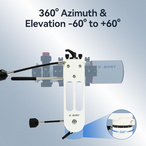 SVBONY SV225 Alt-Azimuth Mount, Adjustable Angle Alt-Azimuth Mount, Load-Bearing 10kg, CNC Hollow Structure, Telescope Altazimuth Fine Adjustment Shift, Telescope Accessories with Variable Speed Gear - Image 2