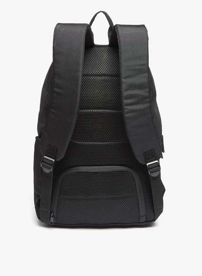 Lee Cooper Boys Solid Backpack with Adjustable Straps and Zip Closure - 32x15x47 cm