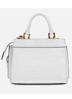 GUESS Guess Women's Katey Croc Mini Satchel - White  - Image 2