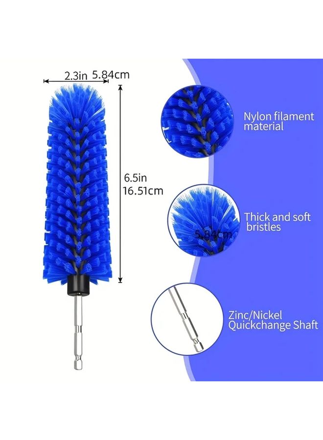 Yellow Car Maintenance Wheel Rim Cleaning Brush For Wash Beauty Detailing - Image 3