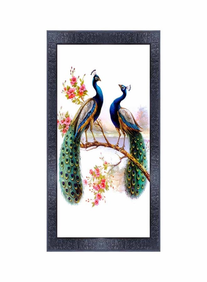 pnf Poster And Frames Peacock Wall Painting With Acrylic Sheet | For Living Room, Bedroom | Home Decoration Item | Best Gifting Option (10 * 14inch,Multicolour,Synthetic) 18394 - Image 1