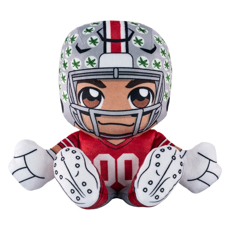 Bleacher Creatures Ohio State Buckeyes Football Player 8 Kuricha Sitting Plush Soft Chibi Inspired Player - Image 3