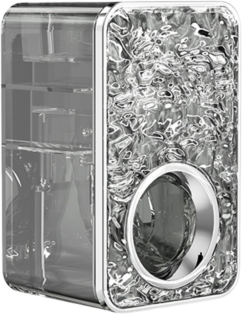 Gray Wall Mounted Automatic Toothpaste Dispenser Squeezer Holder Bathroom Storage Organizer - Image 1