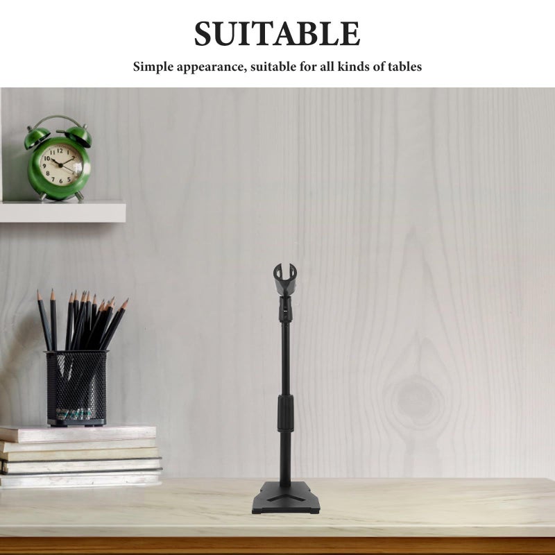 حامل ميكروفون مكتبي تلسكوبي قابل للتعديل للبث الصوتي والتسجيل الموسيقي - Image 5