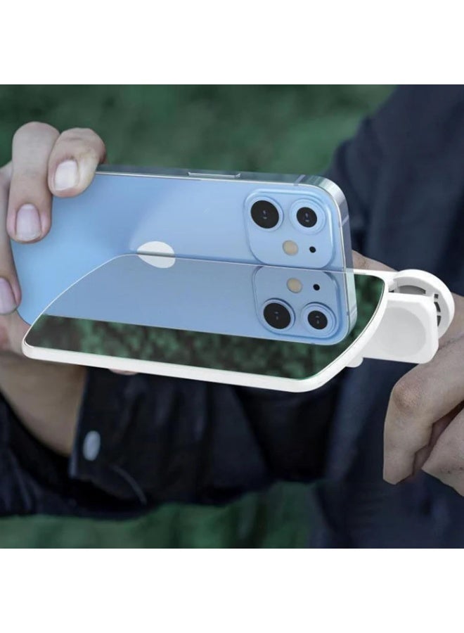 Mirror Effect Lens - Capture Stunning Reflections Instantly, Mirror Magic Lens Clip Kit, Adjustable HD Glass Smartphone Photography Flip Mirror for Outdoor Travel Photography (Black) - Image 4