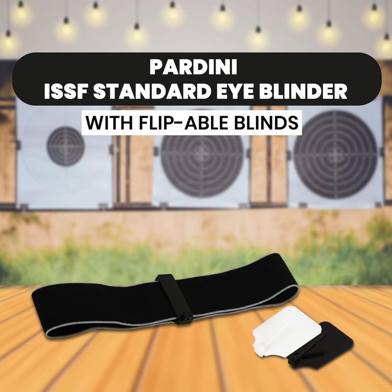 Pardini Shooting Headband Eye Blinder | Adjustable ISSF Standard Design with 2 Flippable Blinds for Archery & Pistol Sports | Enhanced Focus & Eye Protection | Lightweight & Comfortable Fit - Image 4