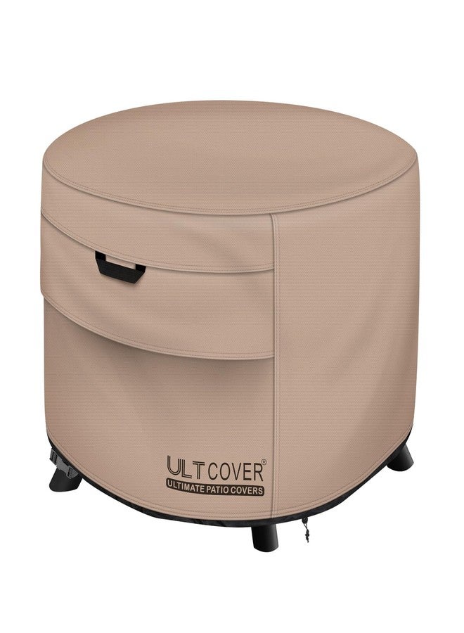 ULTCOVER غطاء طاولة حفرة النار الخارجية الدائري المقاوم للماء من ULTCOVER، مقاس 40 بوصة - Image 1