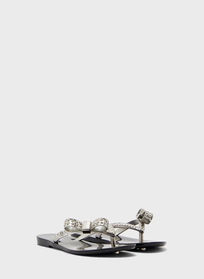 Mini Melissa Kids Harmonic Chrome Sandal