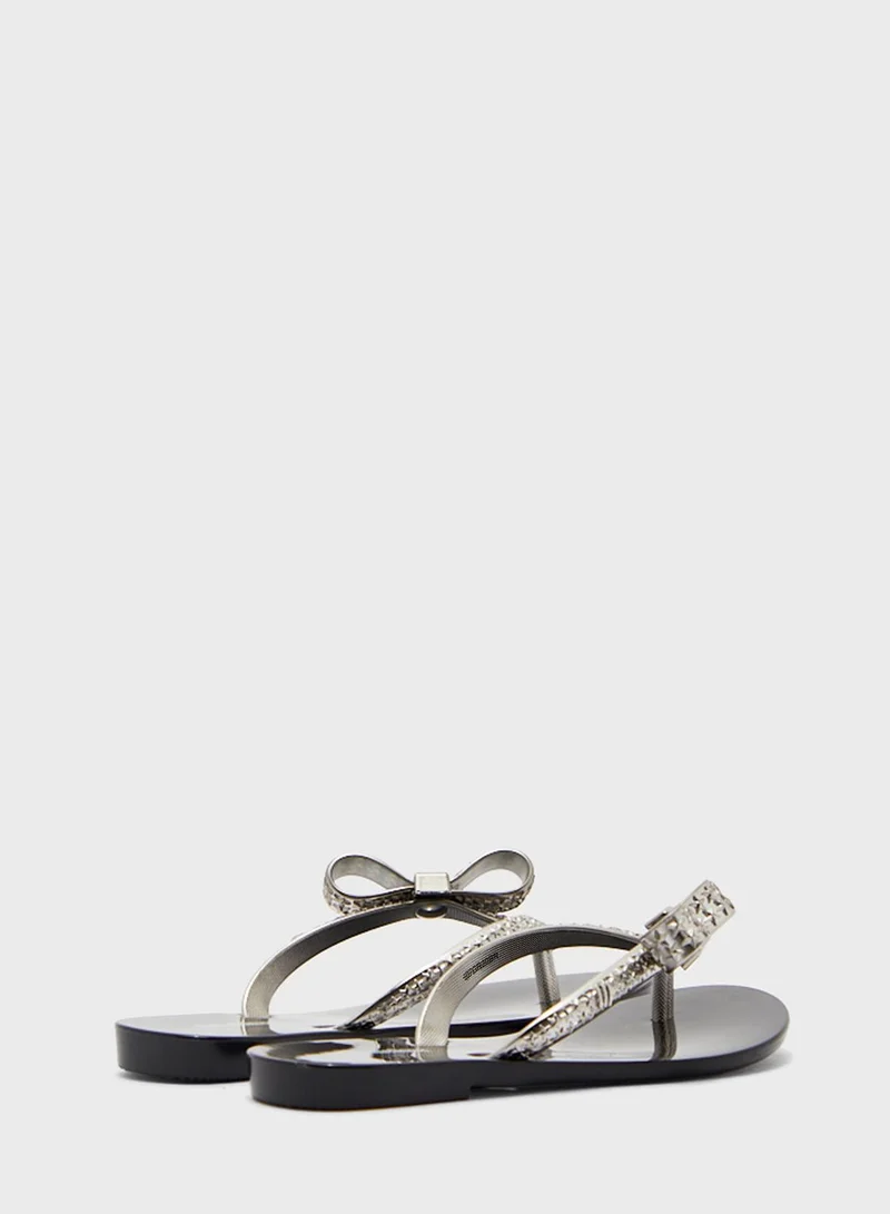 Mini Melissa Kids Harmonic Chrome Sandal