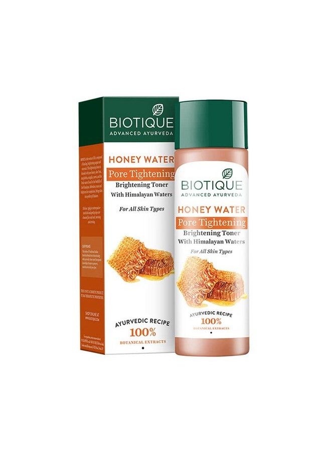 Biotique Honey Water Pore Tightening Brightening Toner With Himalayan Waterspack Of 120Ml (Pack Of 2)  - Image 2