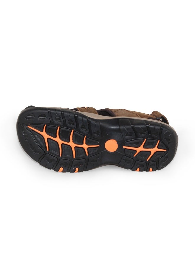 BOTELI Men's Sport Outdoor Hiking Sandals Closed Toe Leather Athletic Lightweight Trail Walking Casual Sandals Water Shoes  - Image 3