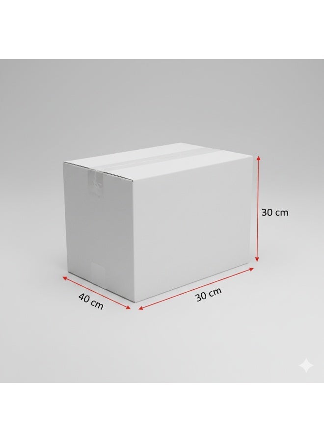 3-Ply Cardboard Carton Box for Packing and Shipping – Size 40 × 30 × 30 cm – Pack of 10 Boxes 📦 - Image 2