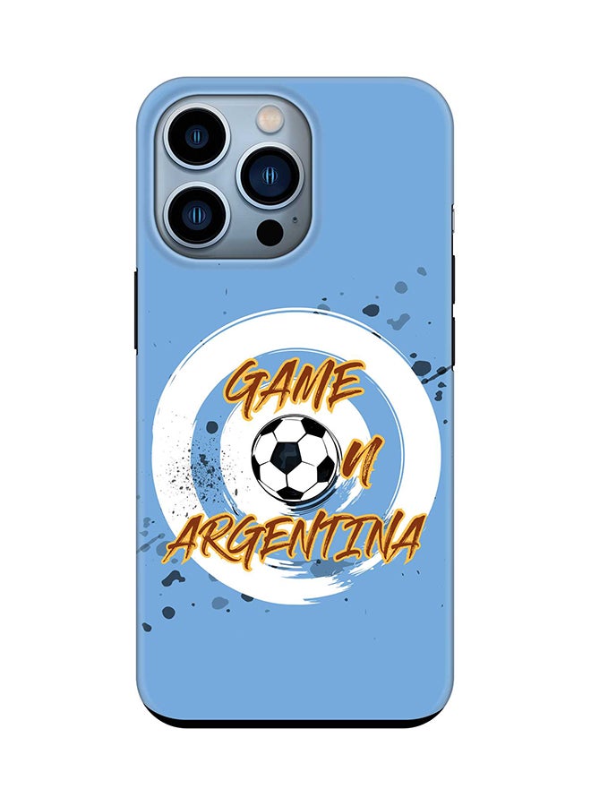 Stylizedd Tough Pro Case for iPhone 15 Pro Dual Layer Hybrid PC TPU Customized Mobile Cover Matte Finish Phone Case - Game on Argentina - Image 1