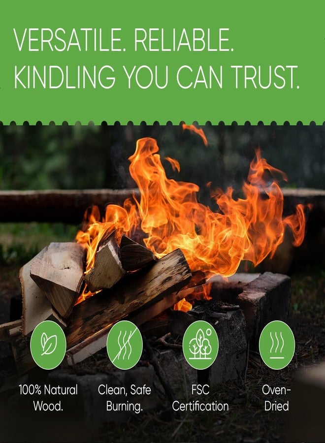 Inflame Kindling Wood 9 lbs Fire Starter Sticks for Camping, Campfires, Fireplaces, Firepit, Grill, BBQ, Wood Stoves - Natural Kiln-Dried FireStarters - Image 4