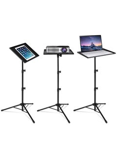 Mike Music Projector Tripod Stand,Laptop Stand,Height Adjustable Portable Outdoor Stand, Universal Portable Folding Floor Stand for DJ Equipment,Office,Stage,Studio,Podium with Hollow Heat Dissipation Holes  - Image 1