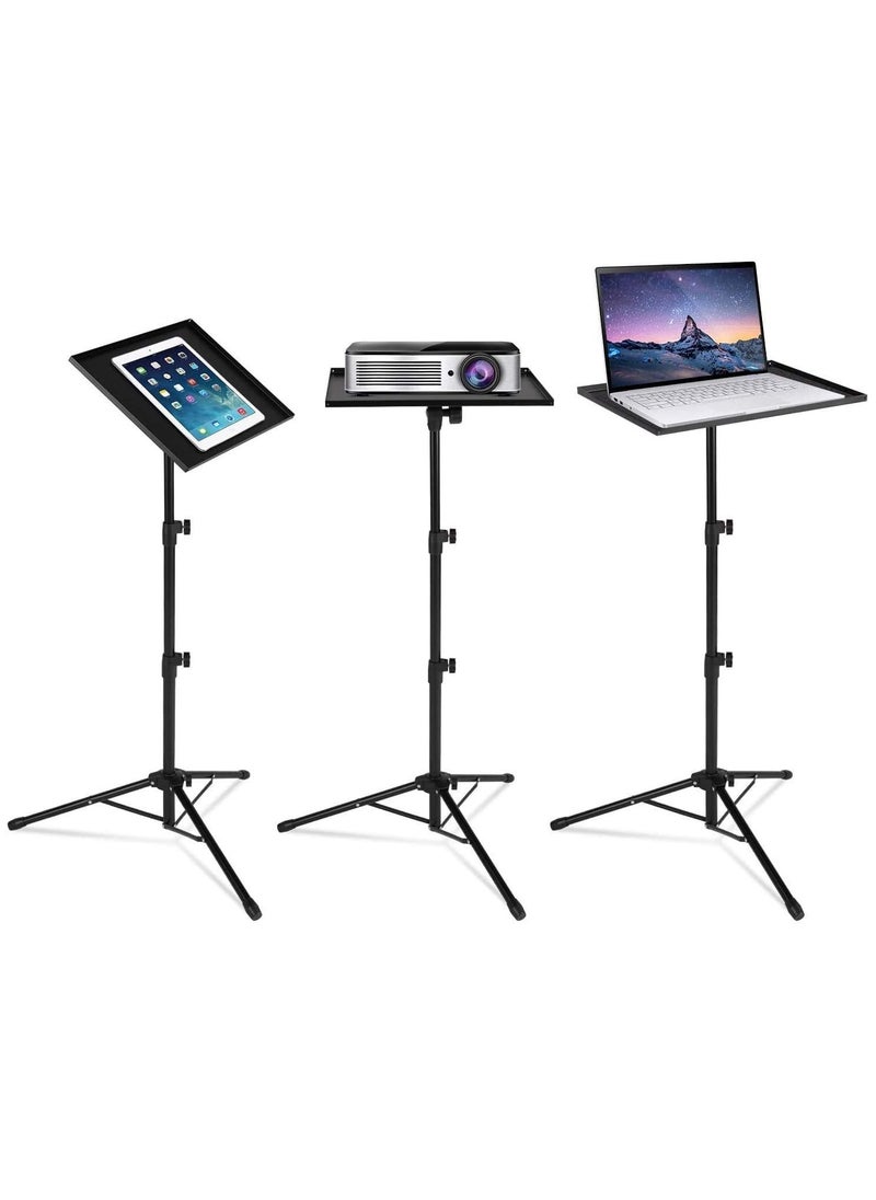 Mike Music - Projector Tripod Stand,Laptop Stand,Height Adjustable Portable Outdoor Stand, Universal Portable Folding Floor Stand for DJ Equipment,Office,Stage,Studio,Podium with Hollow Heat Dissipation Holes - Image 1