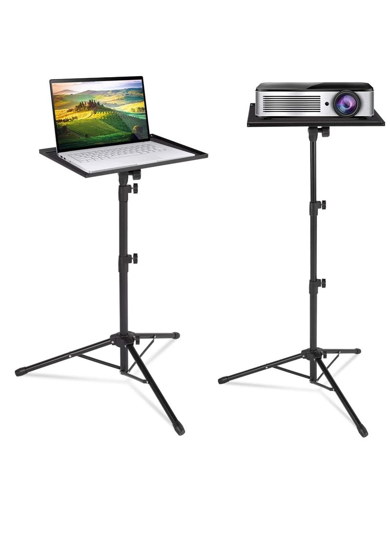 Mike Music - Projector Tripod Stand,Laptop Stand,Height Adjustable Portable Outdoor Stand, Universal Portable Folding Floor Stand for DJ Equipment,Office,Stage,Studio,Podium with Hollow Heat Dissipation Holes - Image 1