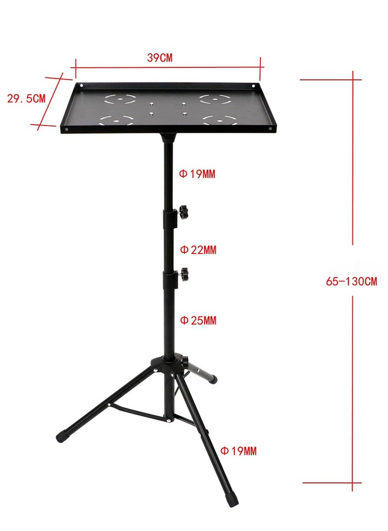 Mike Music - Projector Tripod Stand,Laptop Stand,Height Adjustable Portable Outdoor Stand, Universal Portable Folding Floor Stand for DJ Equipment,Office,Stage,Studio,Podium with Hollow Heat Dissipation Holes - Image 1
