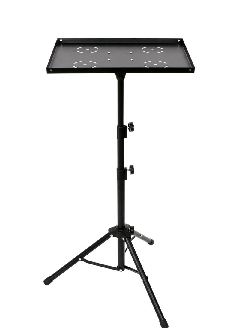 Mike Music - Projector Tripod Stand,Laptop Stand,Height Adjustable Portable Outdoor Stand, Universal Portable Folding Floor Stand for DJ Equipment,Office,Stage,Studio,Podium with Hollow Heat Dissipation Holes - Image 1