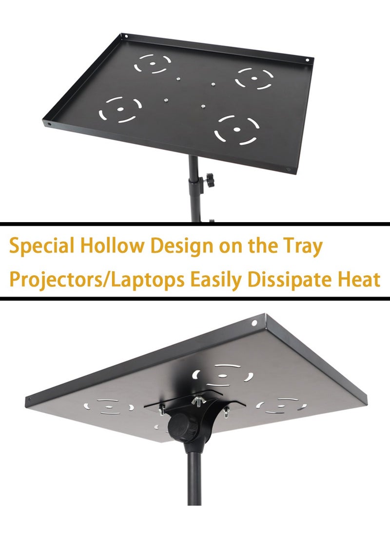 Mike Music - Projector Tripod Stand,Laptop Stand,Height Adjustable Portable Outdoor Stand, Universal Portable Folding Floor Stand for DJ Equipment,Office,Stage,Studio,Podium with Hollow Heat Dissipation Holes - Image 1