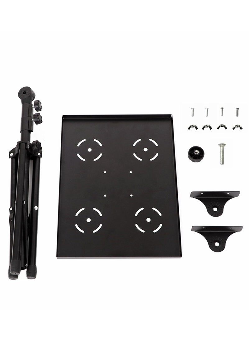 Mike Music - Projector Tripod Stand,Laptop Stand,Height Adjustable Portable Outdoor Stand, Universal Portable Folding Floor Stand for DJ Equipment,Office,Stage,Studio,Podium with Hollow Heat Dissipation Holes - Image 1