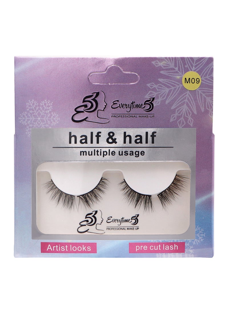 Everytime53 Everytime53 Women's Half & Half Eye Lashes - M09  - Image 1