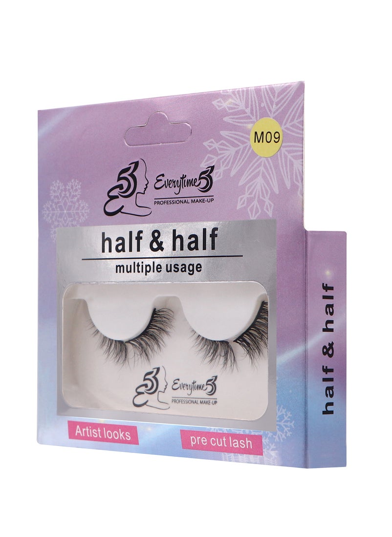 Everytime53 Everytime53 Women's Half & Half Eye Lashes - M09  - Image 2
