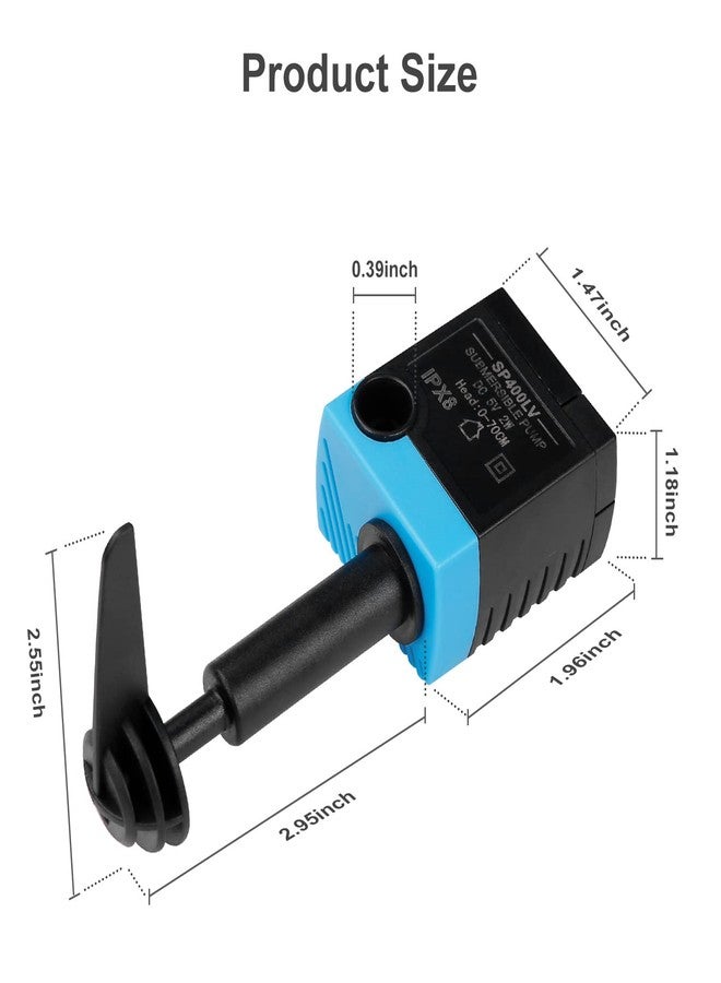 SanKlev SP-400LV Cat Water Fountain Pump,5V USB Replacement Pump Compatible with Platinum and Platinum LED Dog and Cat Water Dispensers - Image 3