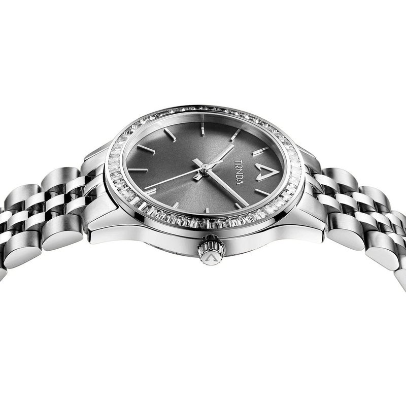 TRNDA Women's Watch with Silver Stainless Steel Case and Silver Stainless Steel Band - Image 3