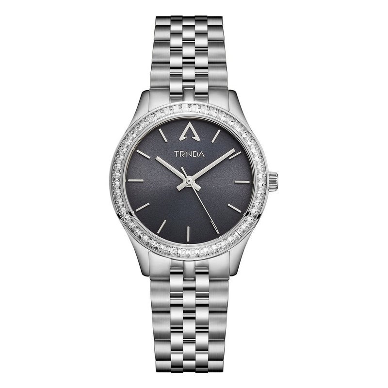 TRNDA Women's Watch with Silver Stainless Steel Case and Silver Stainless Steel Band - Image 1