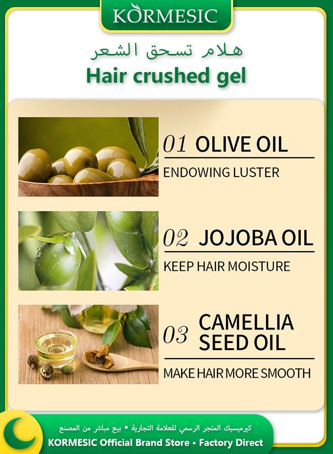 Kormesic atural Oils Styling Gel 140g Medium Hold No White Residue Smooth Hair - Image 3