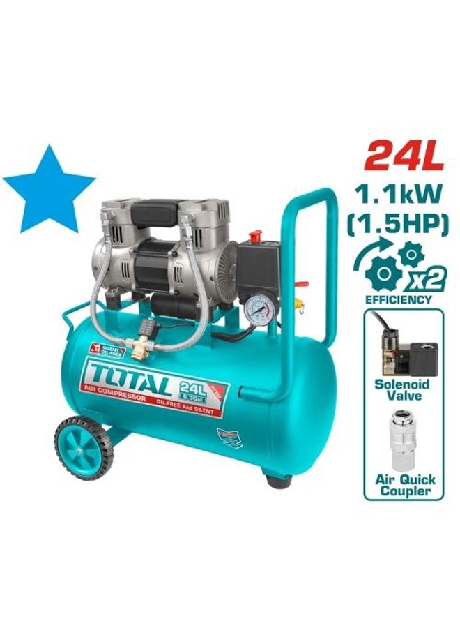 Total  Air Compressor 24L 1100W 1.5Ph  Tcs1110242